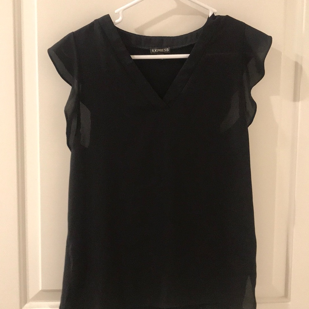 Express flutter sleeve top